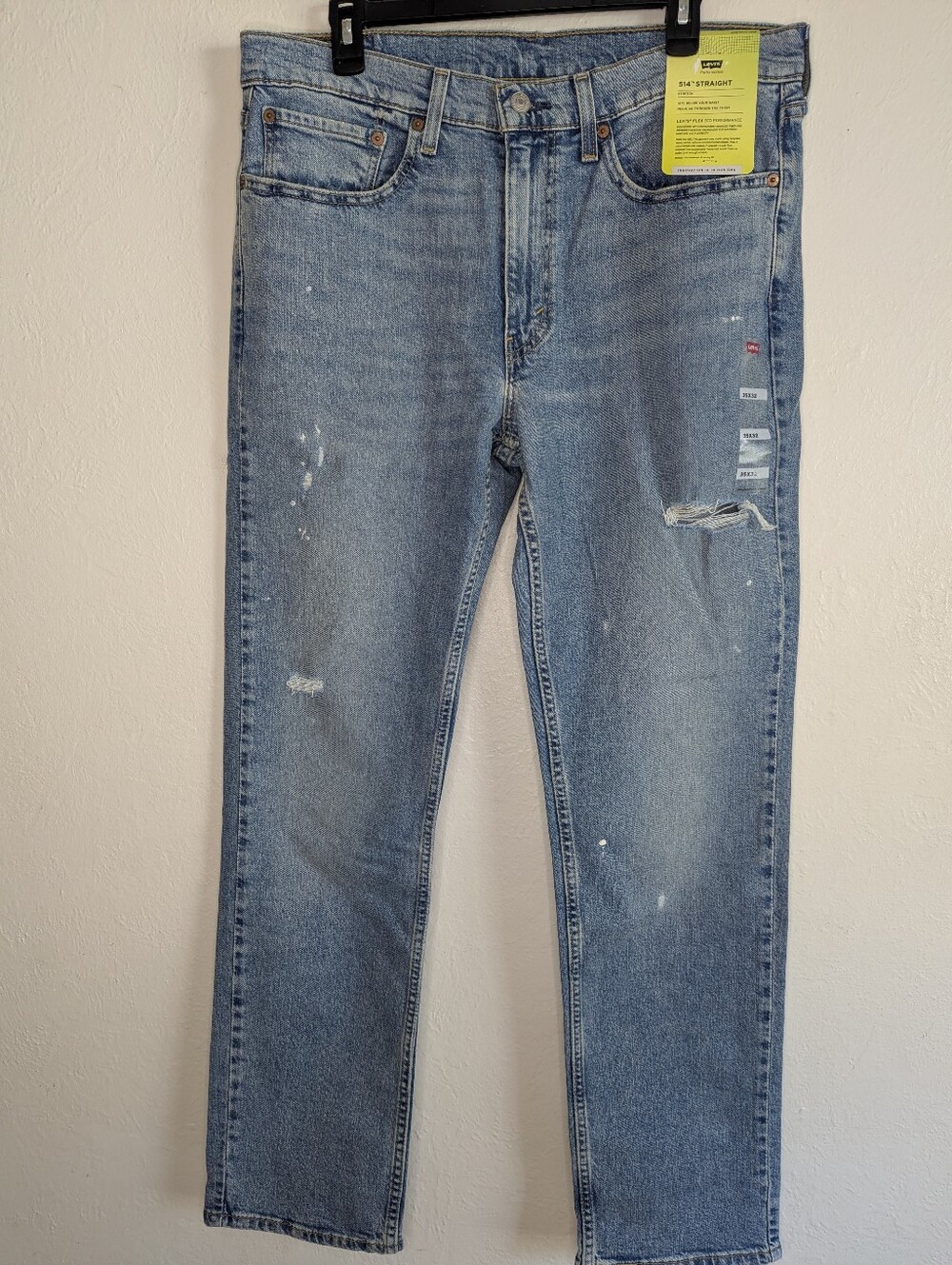 NWT Levi's 514 Straight Jeans Men's Size 35x32